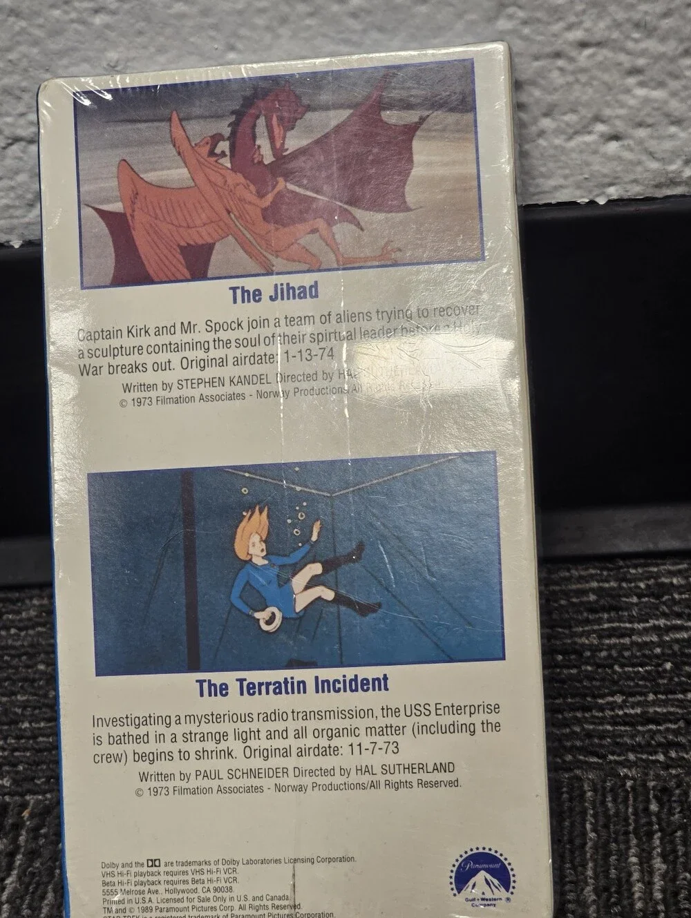 Star Trek: The Animated Adventures Volume Seven  And Nine - Blue Cover
